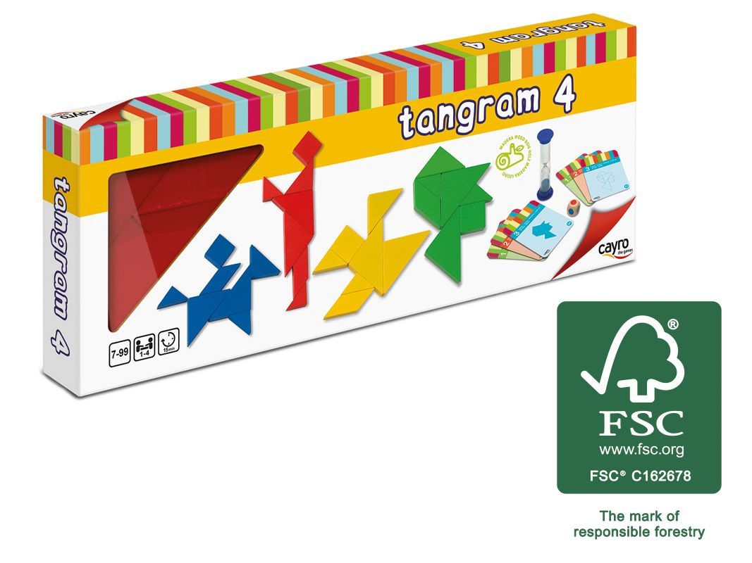 TANGRAM 4 JUGADORES MADERA